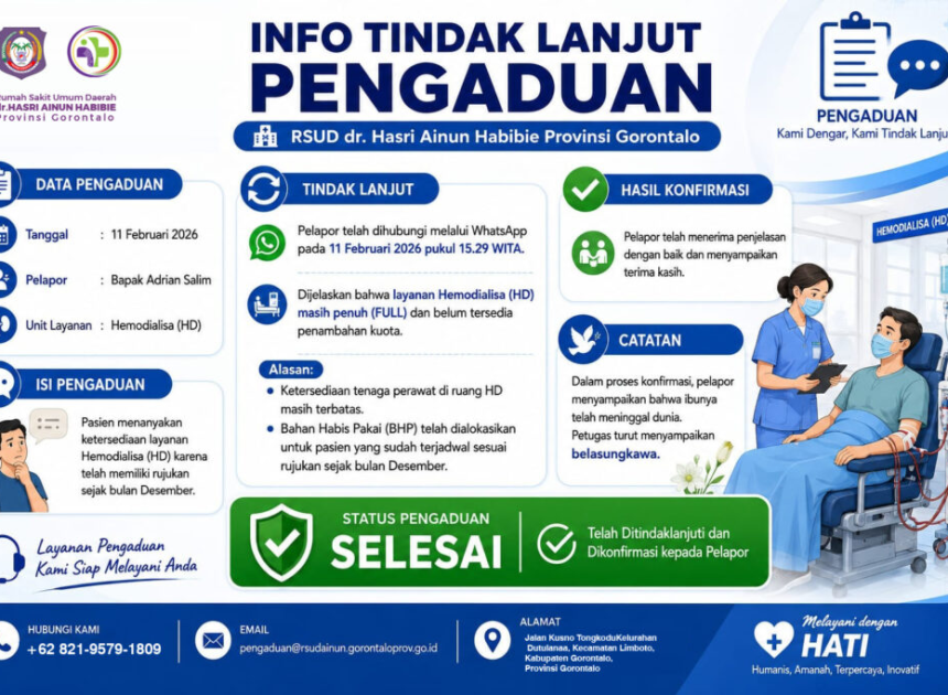 RSUD dr. Hasri Ainun Habibie Komitmen Hadirkan Pelayanan yang Responsif