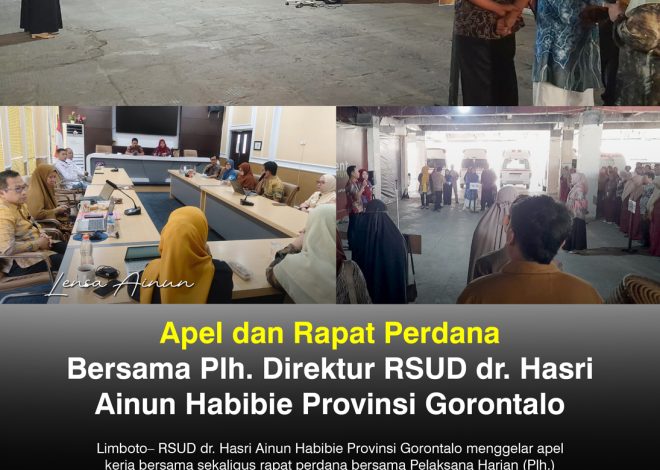 Apel dan Rapat Perdana Bersama Plh. Direktur RSUD dr. Hasri Ainun Habibie