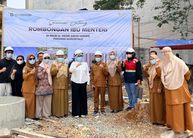 Ibu Ida Rachmawati Budi G. Sadikin Kunjungi Menara Bumi Gorontalo Sehat di RSUD Ainun Habibie