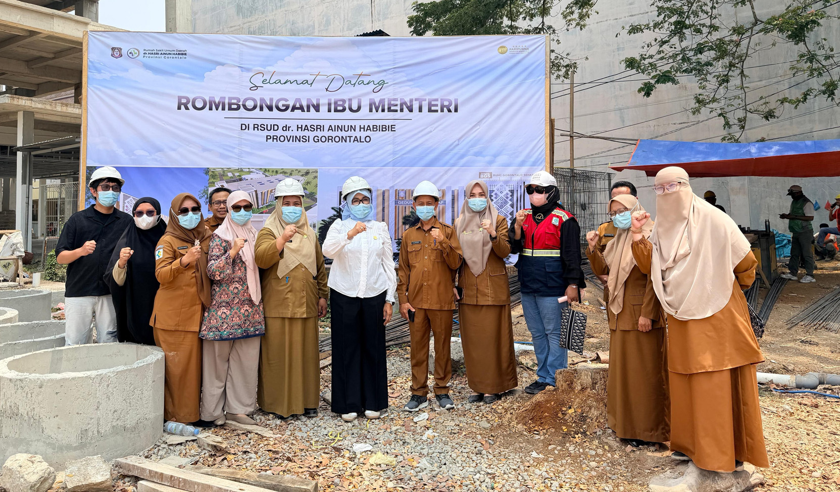 Ibu Ida Rachmawati Budi G. Sadikin Kunjungi Menara Bumi Gorontalo Sehat di RSUD Ainun Habibie
